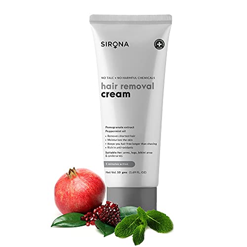 Sirona Hair Removal Cream for Women - 1.69 Fl Oz | with No Talc, No Harmful C...