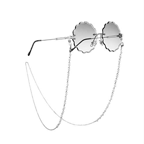 Sither Fashion Eyeglass Chains Necklace Pearl Beaded Eyewear Retainer Reading...