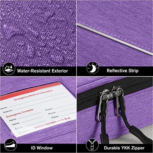 SITHON Diabetic Supplies Organizer Case with Hand Strap, Water Resistant Port...