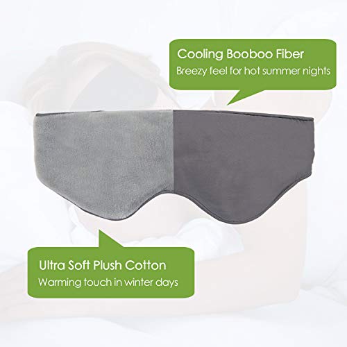 Sivio Weighted Eye Mask for Women & Men, Heatable and Freezable Weighted Eye ...