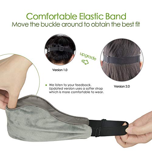 Sivio Weighted Eye Mask for Women & Men, Heatable and Freezable Weighted Eye ...