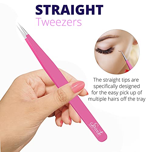 SIVOTE Lash Tweezers for Eyelash Extensions for Volume, Isolation & Classic L...