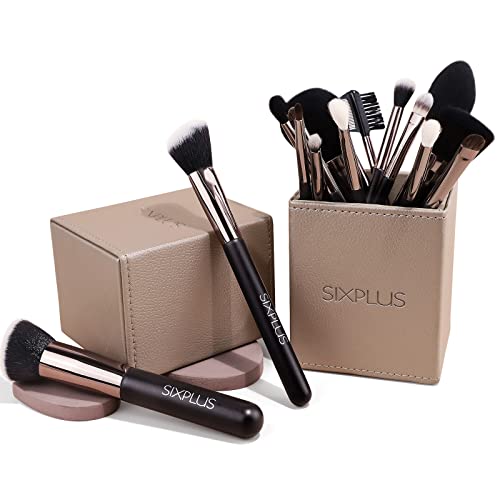 SIXPLUS Makeup Brushes, 15 Pcs Professional Makeup Brush Set for Foundation P...