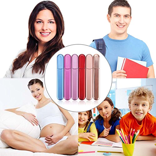 Premium Glass Nail File With Case, Crystal Diamond Salon Best Beauty Nail Buf...