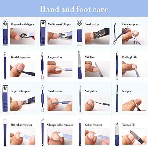 Manicure Set Nail Clippers Pedicure Kit -26 Pieces Stainless Steel Siyaluens ...