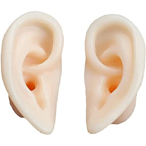 Anatomy Model, Soft Silicone Ear Model - Artificial Simulation Human Ear - Ea...