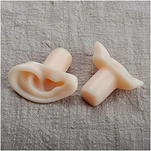Anatomy Model, Soft Silicone Ear Model - Artificial Simulation Human Ear - Ea...