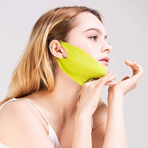 SKEDERM Cica Cool Facial Lifting Mask for Face and Chin Line, Double Chin Red...