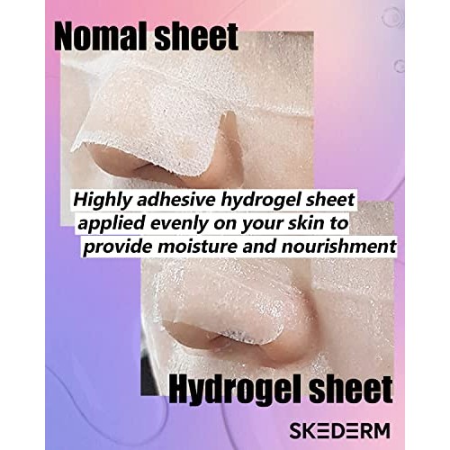 SKEDERM Korean Face Mask | Snail Jelly Sheet Mask 10 Sheets | Hydrating Sheet...