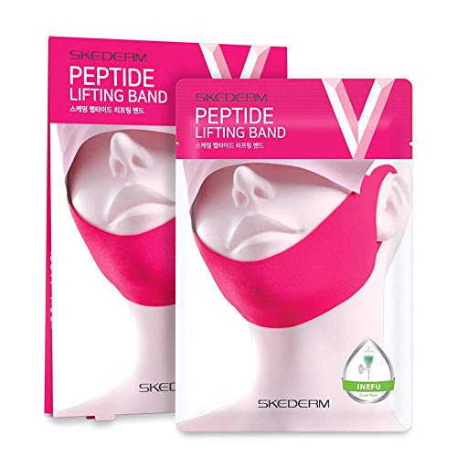 SKEDERM Peptide Facial Lifting Mask for Face and Chin Line, Double Chin Reduc...