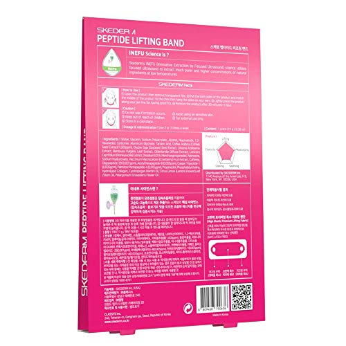 SKEDERM Peptide Facial Lifting Mask for Face and Chin Line, Double Chin Reduc...