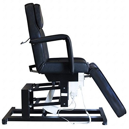 Electric Facial Chair, Massage Chair with Three 3 Motor (Black)