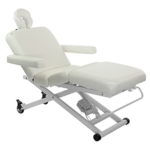 Cleo Electric Spa Treatment Table, Facial Massage Bed ADA Compliant (Beige)
