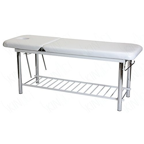 Metal Frame Edition of Smart Massage/Facial Bed & Table +600lbs"White" (Heavy...