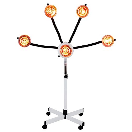 Skin Act 5 Head Infrared Heat Lamp with Flexible Arms, infra red lamp, infrar...