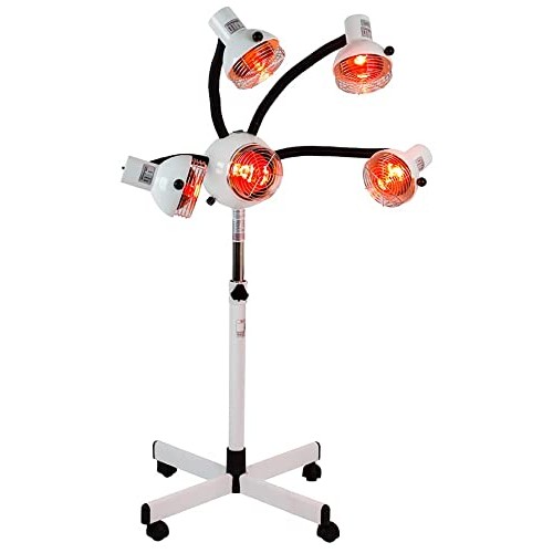 Skin Act 5 Head Infrared Heat Lamp with Flexible Arms, infra red lamp, infrar...