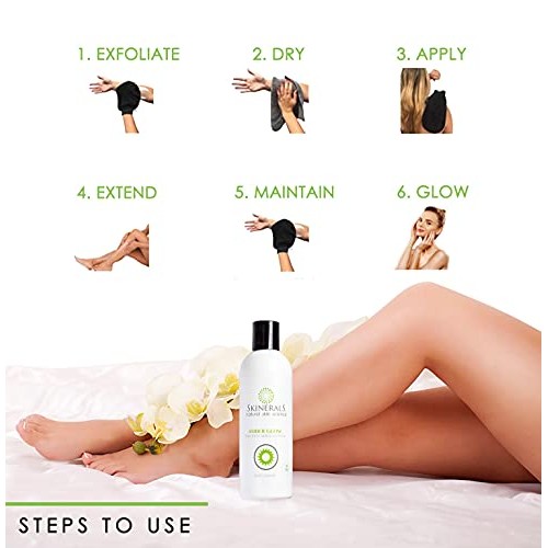 Skinerals Amber Glow Tan Extender Lotion with Organic and Natural Ingredients...