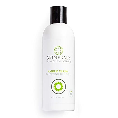 Skinerals Amber Glow Tan Extender Lotion with Organic and Natural Ingredients...