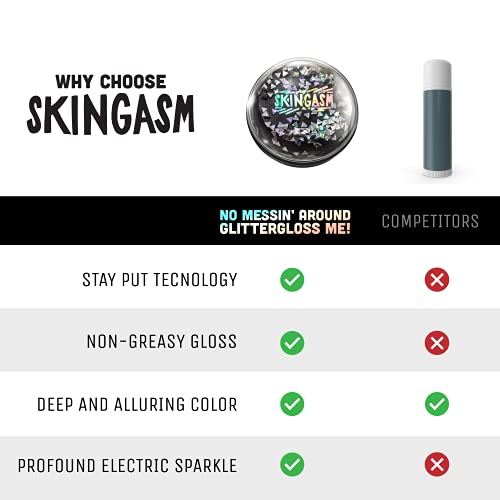 Skingasm All Over Glitter Balm - The Sexiest Way to Sparkle - Multipurpose Gl...