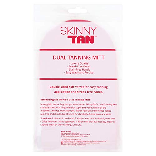 Skinny Tan Dual Tanning Mitt | Double-Sided Luxury Velvet, Super Soft