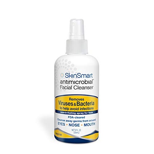 SkinSmart Antimicrobial Facial Cleanser Spray to Remove Viruses and Bacteria ...