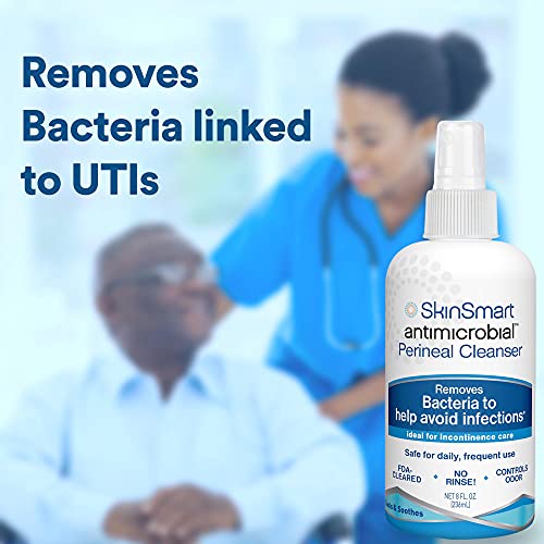 SkinSmart Antimicrobial Perineal Cleanser, Ideal for Incontinence Care and Po...
