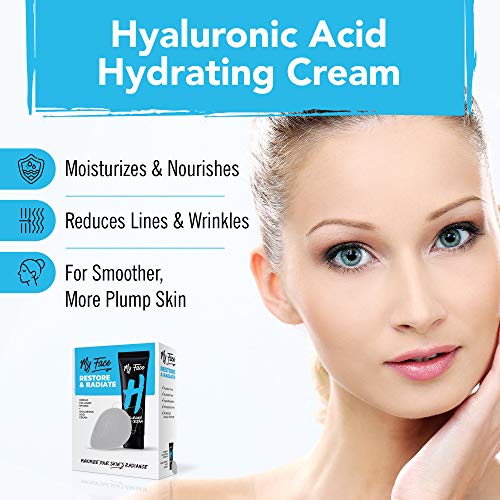 My Face Hyaluronic Acid Face Wash Cream With Collagen Konjac Sponge - Restore...
