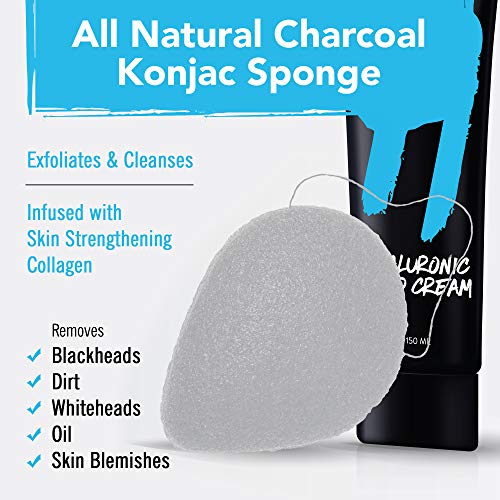 My Face Hyaluronic Acid Face Wash Cream With Collagen Konjac Sponge - Restore...