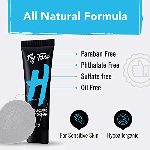 My Face Hyaluronic Acid Face Wash Cream With Collagen Konjac Sponge - Restore...