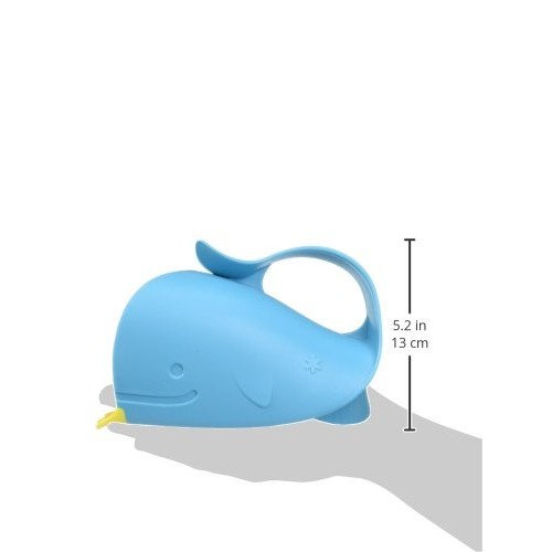 Skip Hop Baby Bath Rinse Cup, Moby Tear-free Waterfall Rinser, Blue