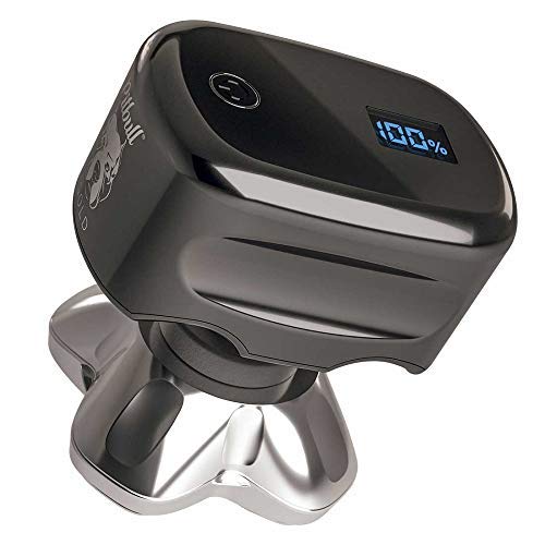 Skull Shaver Pitbull Gold PRO Head Shaver for Men,Wet/Dry 4 Razor Hair Trimme...