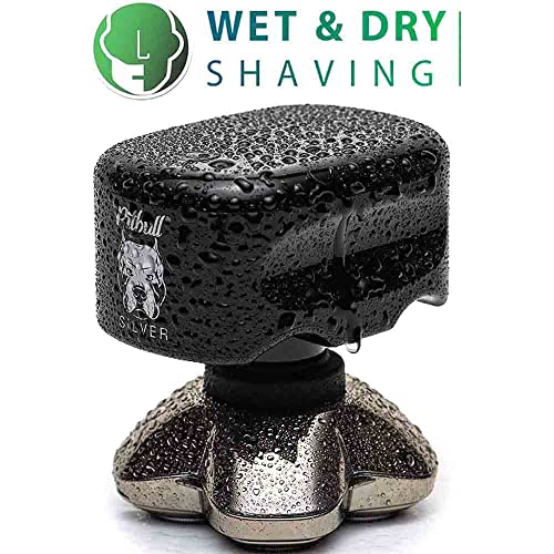 Skull Shaver Pitbull Silver PRO Electric Head & Face Shaver for Men, Wet/Dry ...