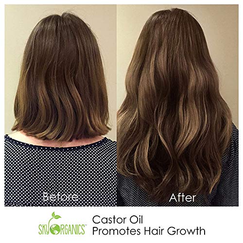 Castor Oil USDA Organic Cold-Pressed (16oz x 2 Pack) 100% Pure Hexane-Free Ca...