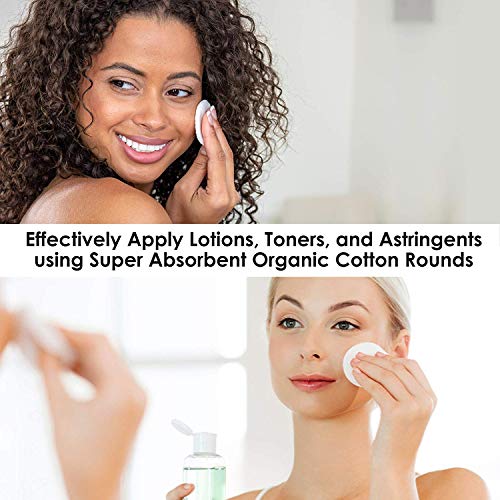 Cotton Rounds Organic by Sky Organics (300 ct. 3 x 100), Fragrance & Chlorine...