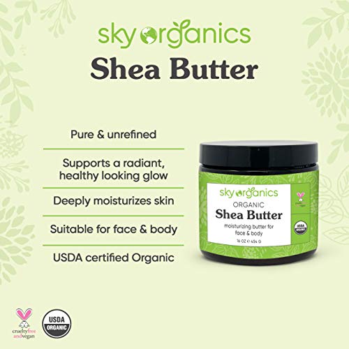 Shea Butter: Unrefined, Pure, Raw Ivory Shea Butter 16oz - Skin Nourishing, M...