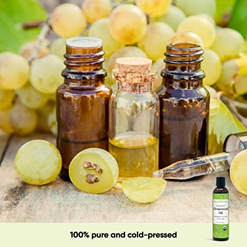 USDA Certified Organic Grapeseed Oil by Sky Organics (8oz) 100% Pure, Natural...