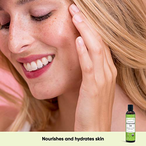 USDA Certified Organic Grapeseed Oil by Sky Organics (8oz) 100% Pure, Natural...