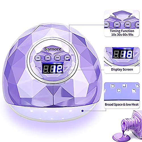Skymore 86W LED Nail Lamp, Professional Nail Dryer with 4 Timer Setting, Port...