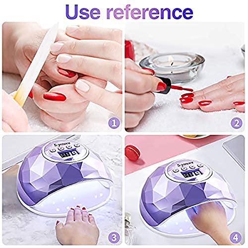 Skymore 86W LED Nail Lamp, Professional Nail Dryer with 4 Timer Setting, Port...