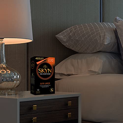 SKYN Polyisoprene Large Condoms, Natural, 12 Count