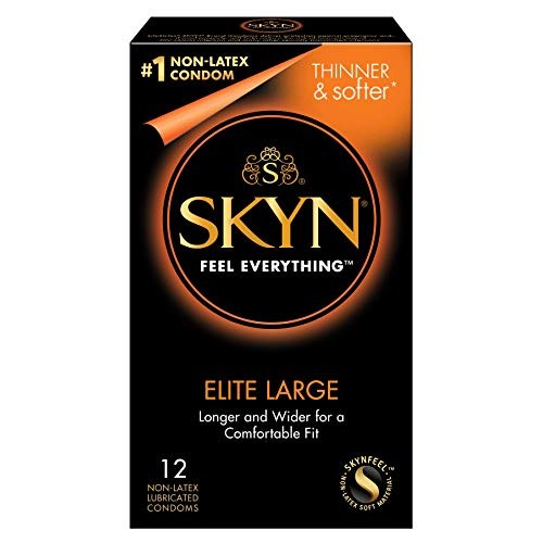 SKYN Polyisoprene Large Condoms, Natural, 12 Count
