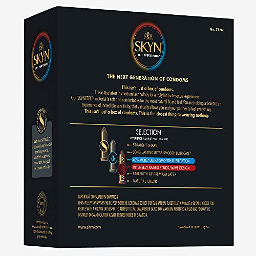SKYN Selection Non-Latex Condoms Variety Pack, 24 Count