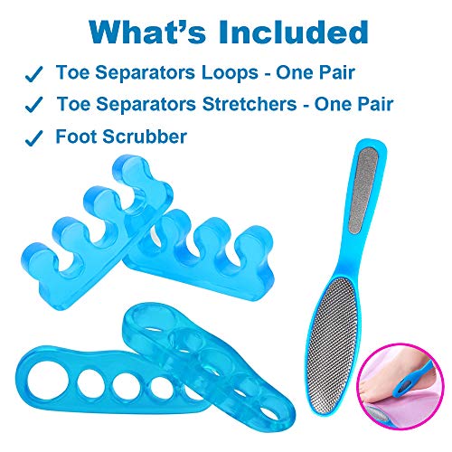 Premium Gel Toe Separators, Spacers & Straighteners, Bunion Correctors for Re...