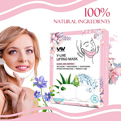 V Line Mask, Chin Up Patch, Double Chin Reducer, V-Shape Lifting Up Face Mask...