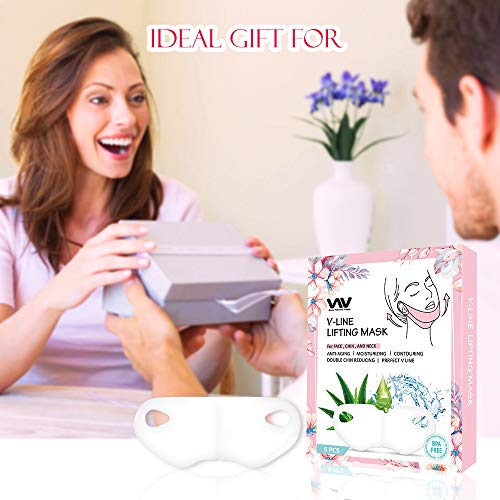 V Line Mask, Chin Up Patch, Double Chin Reducer, V-Shape Lifting Up Face Mask...