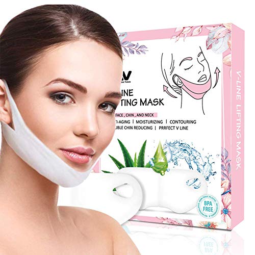 V Line Mask, Chin Up Patch, Double Chin Reducer, V-Shape Lifting Up Face Mask...