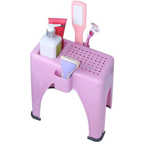 Skywin Shower Shaving Foot Rest - Plastic Shower Stool for Shaving Legs, 3 Po...