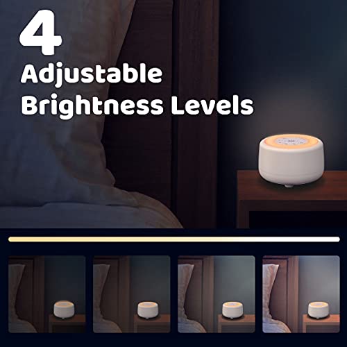 Sleepbox Sound White Noise Machine with 25 Soothing Sounds and 10 Colors Warm...