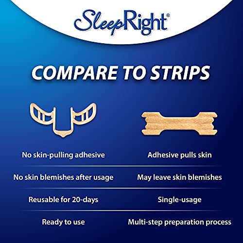 SleepRight Intra-Nasal Breathe Aids Breathing Aids for Sleep Nasal Dilator 30...