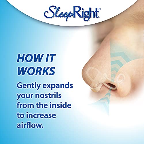 SleepRight Intra-Nasal Breathe Aids Breathing Aids for Sleep Nasal Dilator 30...